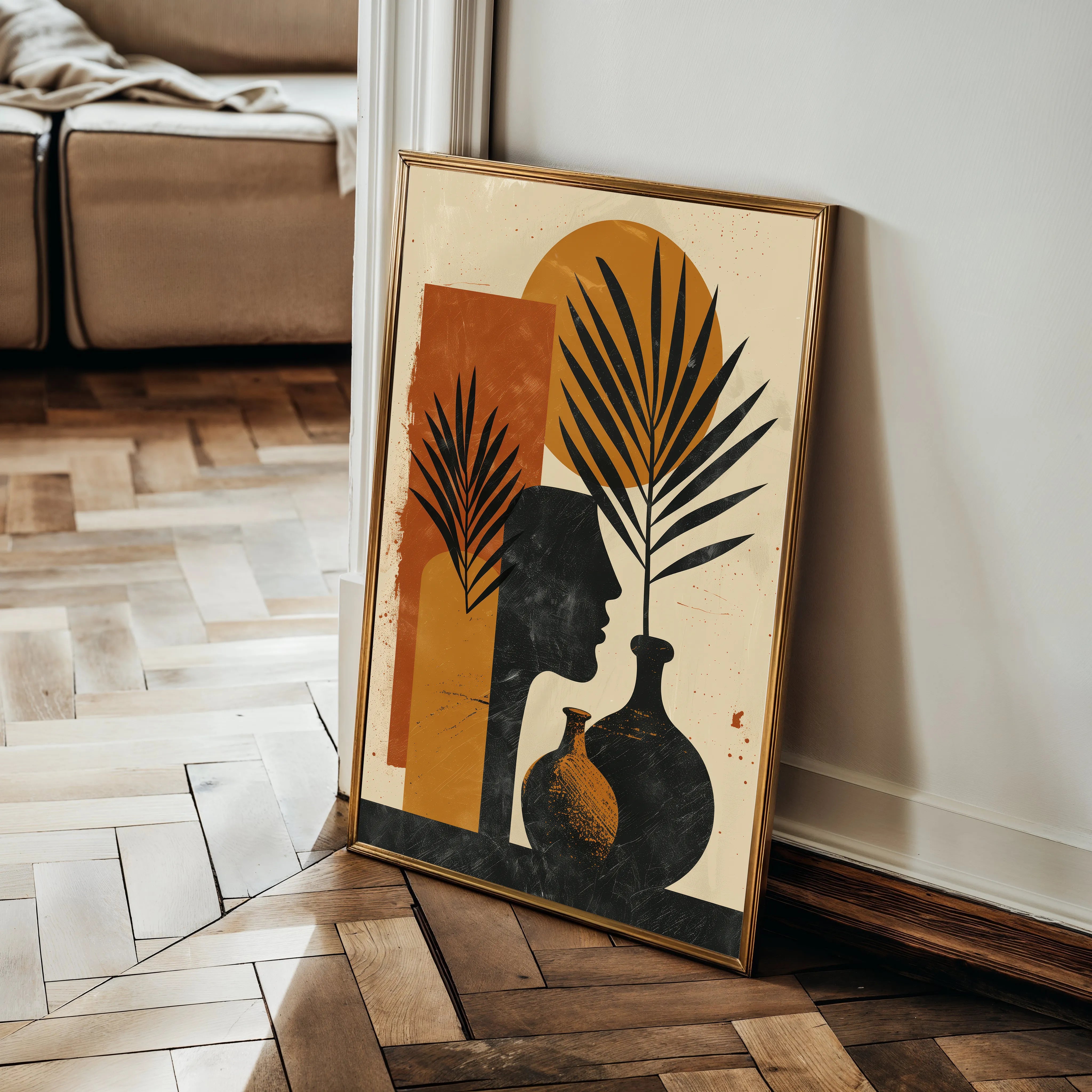 Boho 048 Canvas Art 18" x 24" / 45 x 60 cm / Black