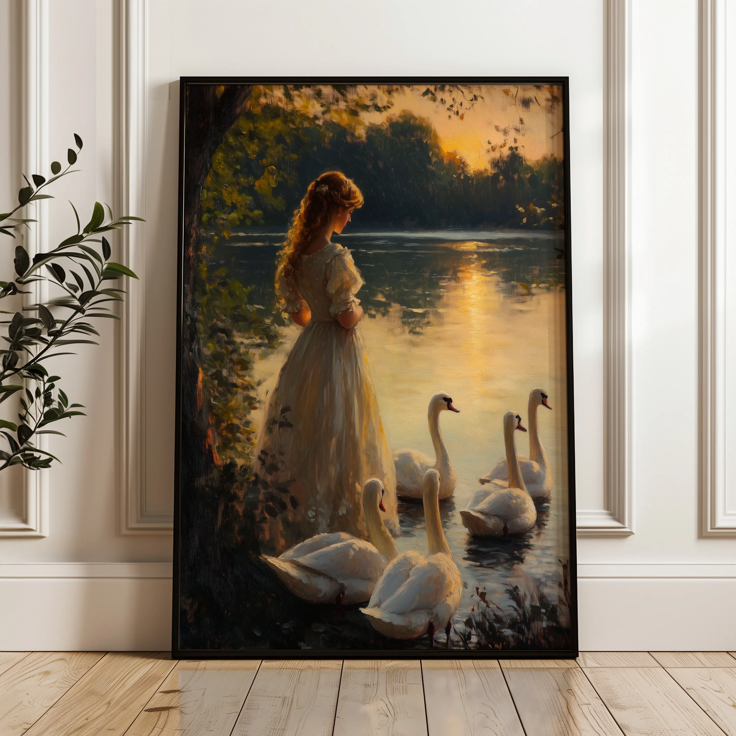 Classic 048 Canvas Art 18" x 24" / 45 x 60 cm / Black