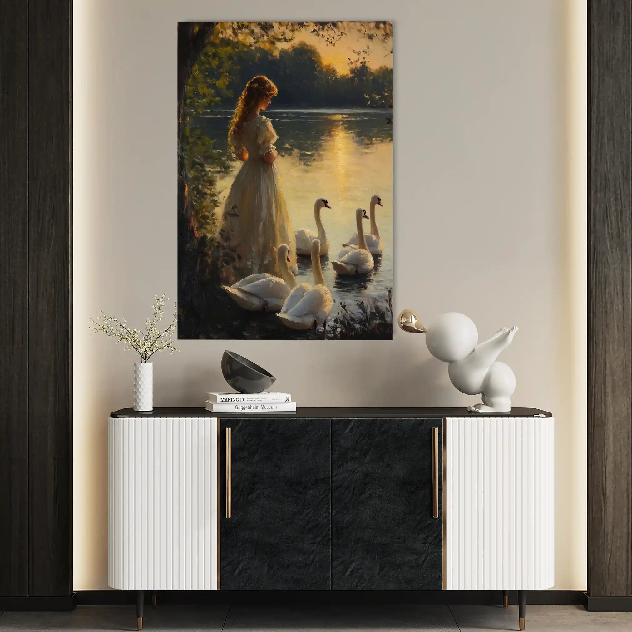 Classic 048 Canvas Art 18" x 24" / 45 x 60 cm / Black