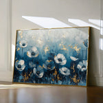 Floral 048 Canvas Art 18" x 24" / 45 x 60 cm / Black