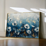 Floral 048 Canvas Art 60 x 40 cm / Black