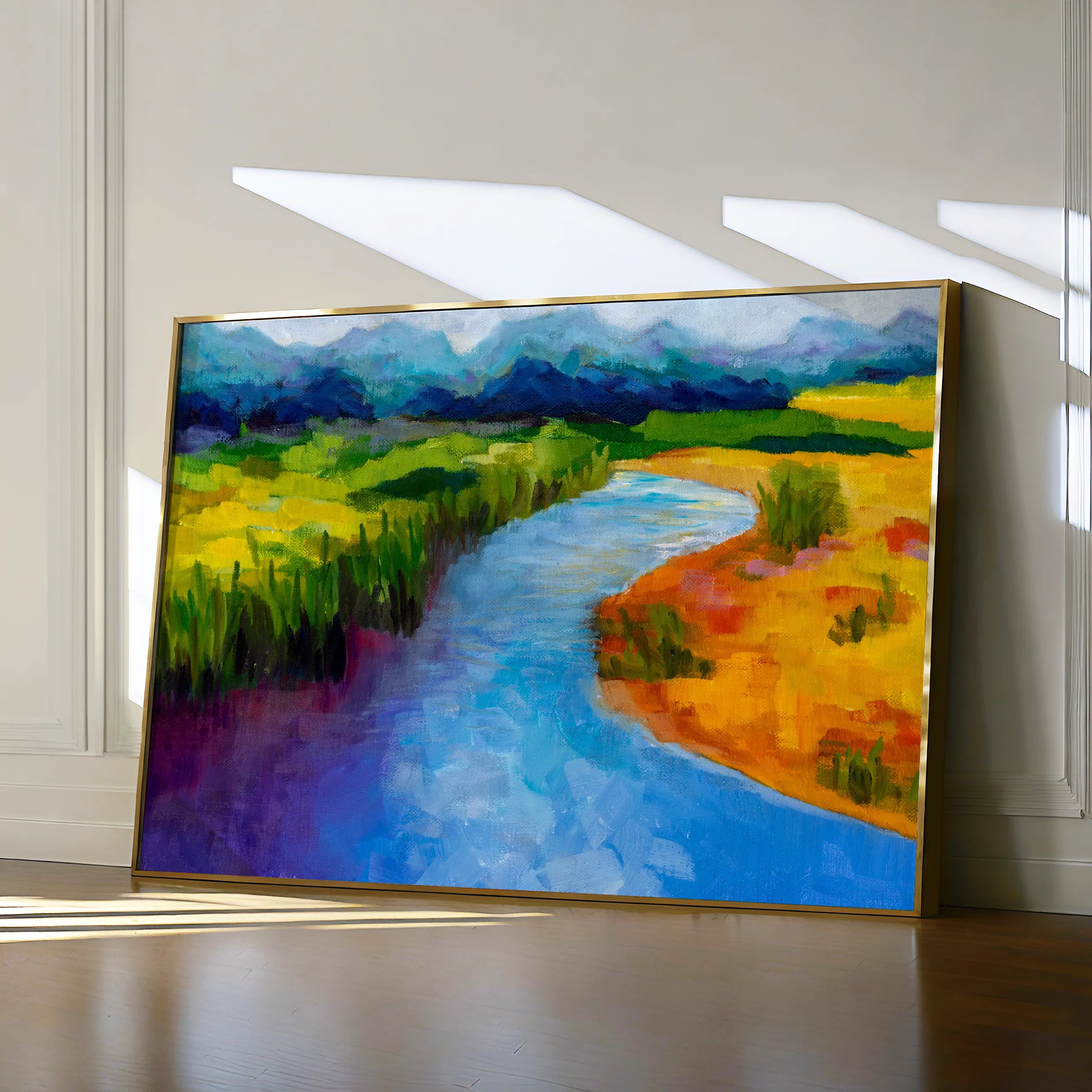 Landscape 048 Canvas Art 18" x 24" / 45 x 60 cm / Black