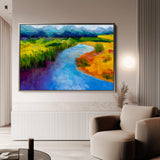 Landscape 048 Canvas Art 18" x 24" / 45 x 60 cm / Black