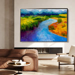 Landscape 048 Canvas Art 18" x 24" / 45 x 60 cm / Black