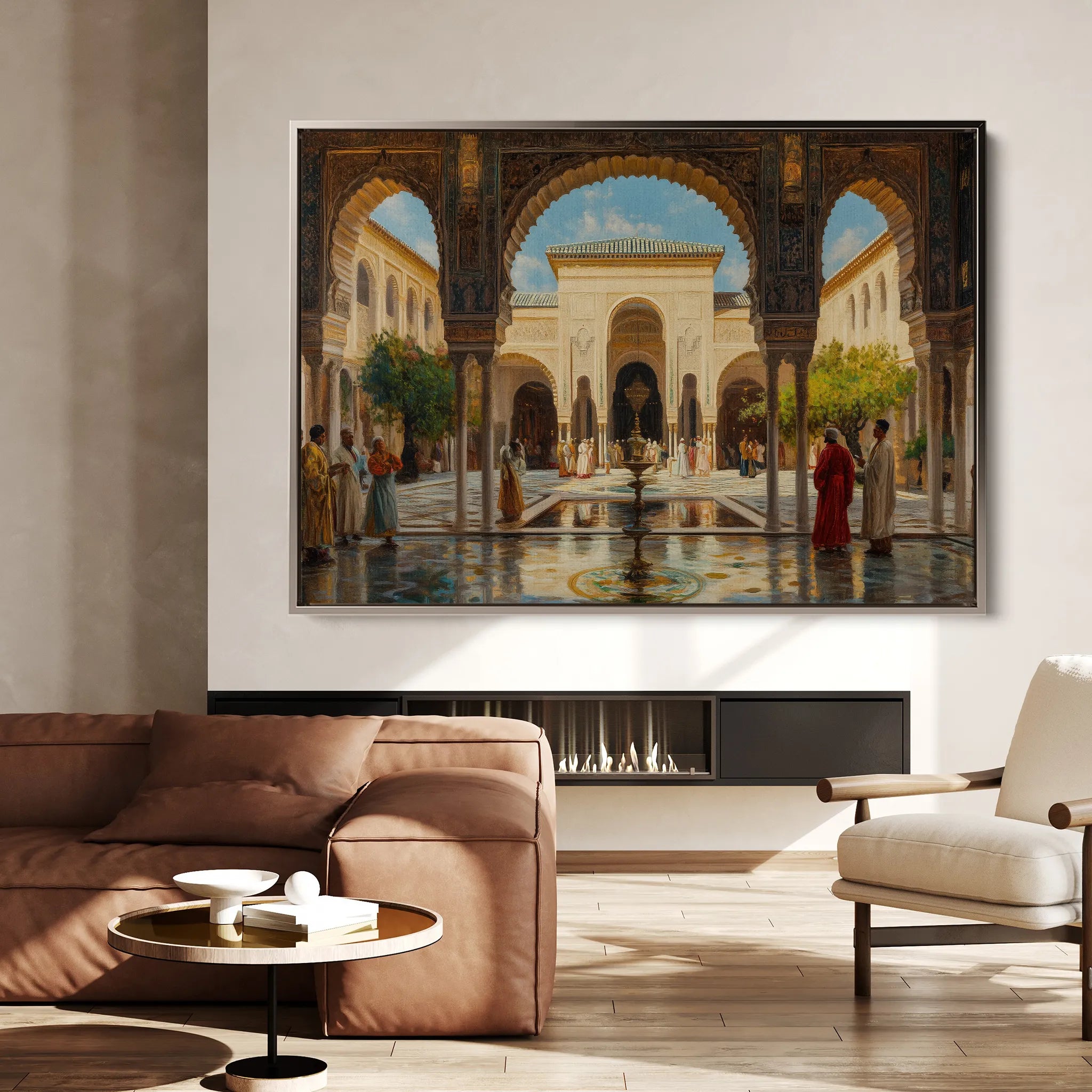 Orientalist 048 Canvas Art 18" x 24" / 45 x 60 cm / Black