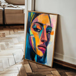 Portrait 048 Canvas Art 18" x 24" / 45 x 60 cm / Black