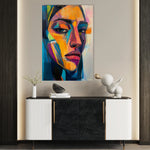 Portrait 048 Canvas Art 18" x 24" / 45 x 60 cm / Black