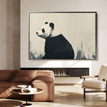 Animals 049 Canvas Art 18" x 24" / 45 x 60 cm / Black