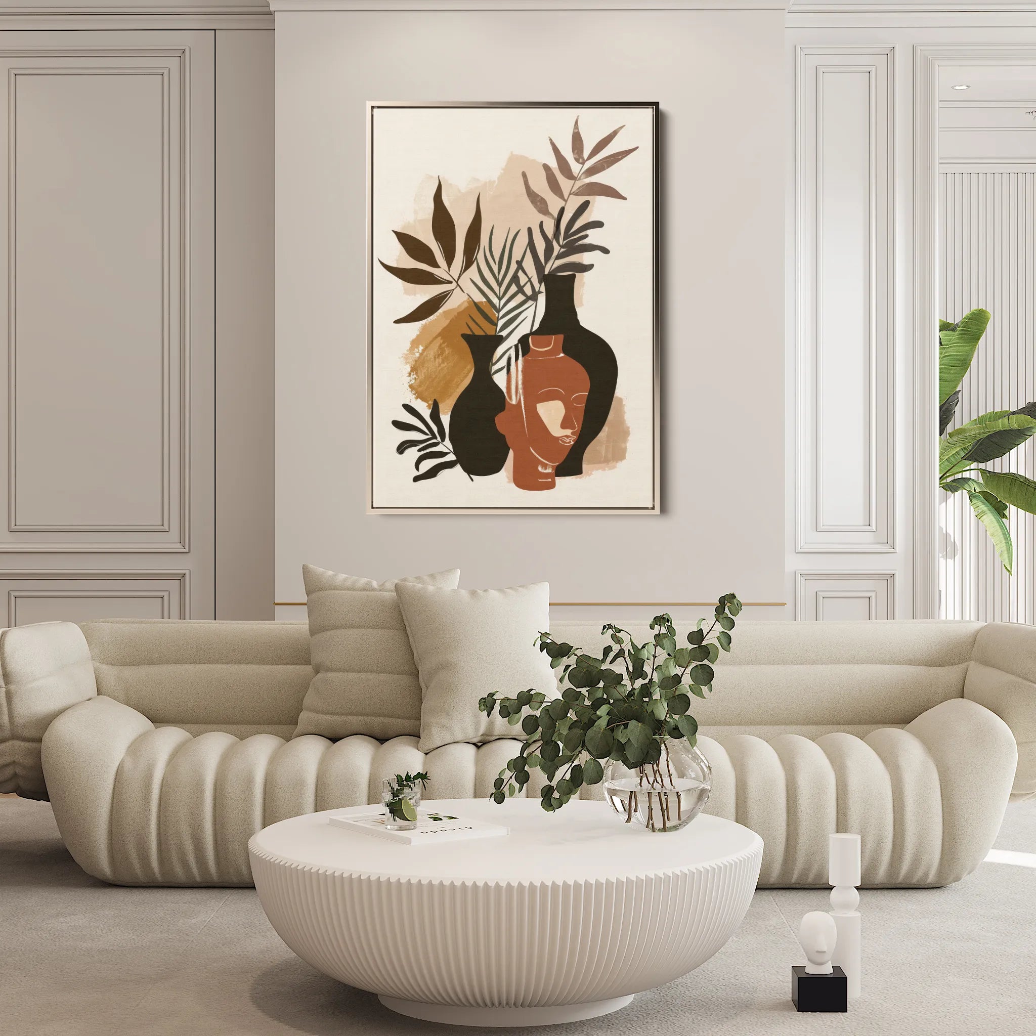 Boho 049 Canvas Art 18" x 24" / 45 x 60 cm / Black