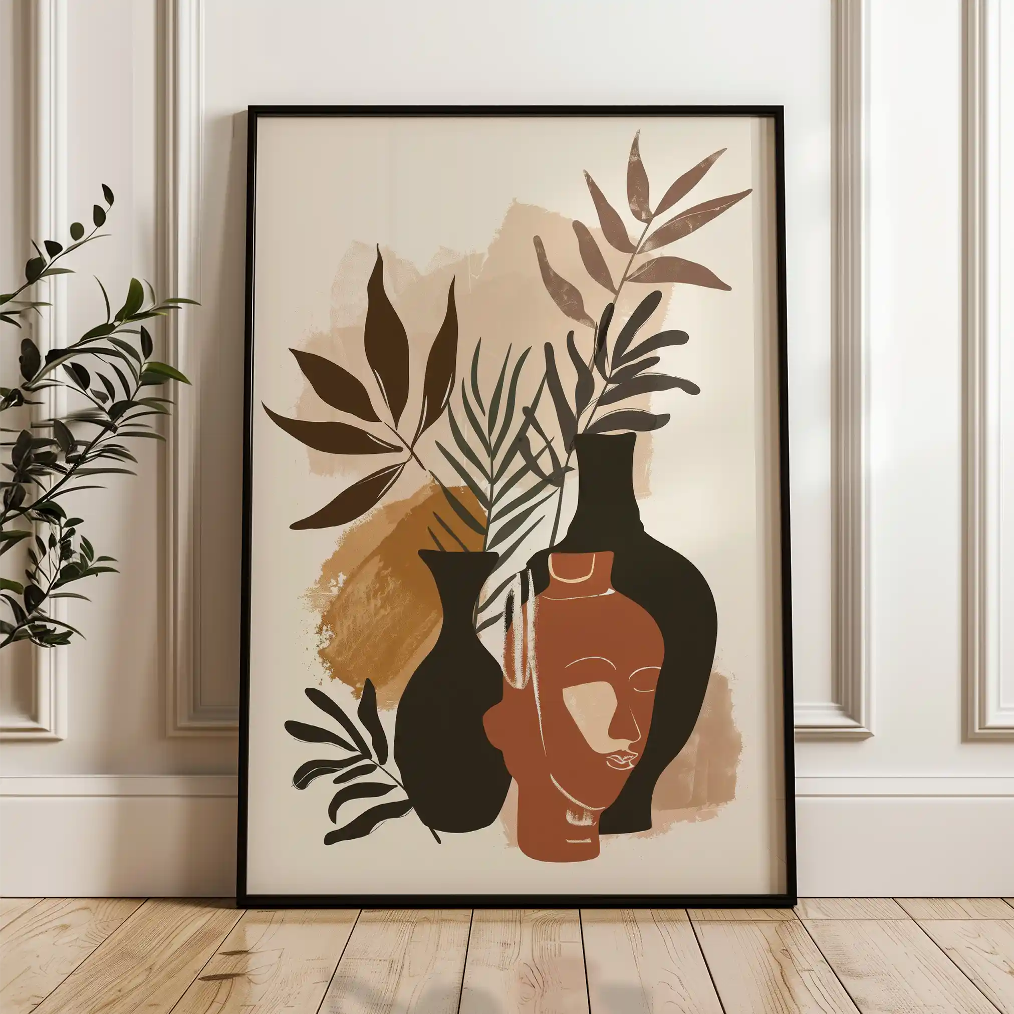 Boho 049 Canvas Art 60 x 40 cm / Black