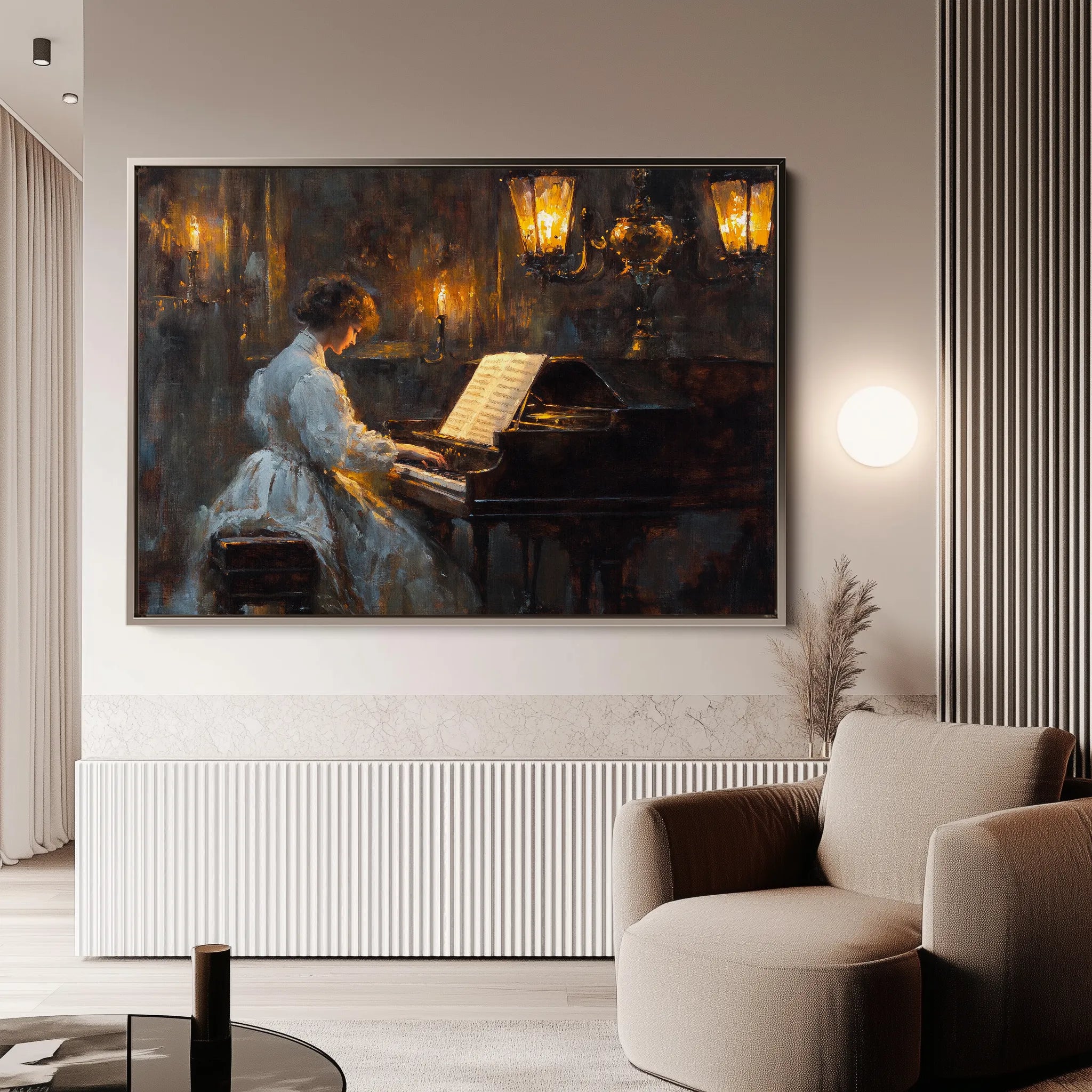 Classic 049 Canvas Art 18" x 24" / 45 x 60 cm / Black