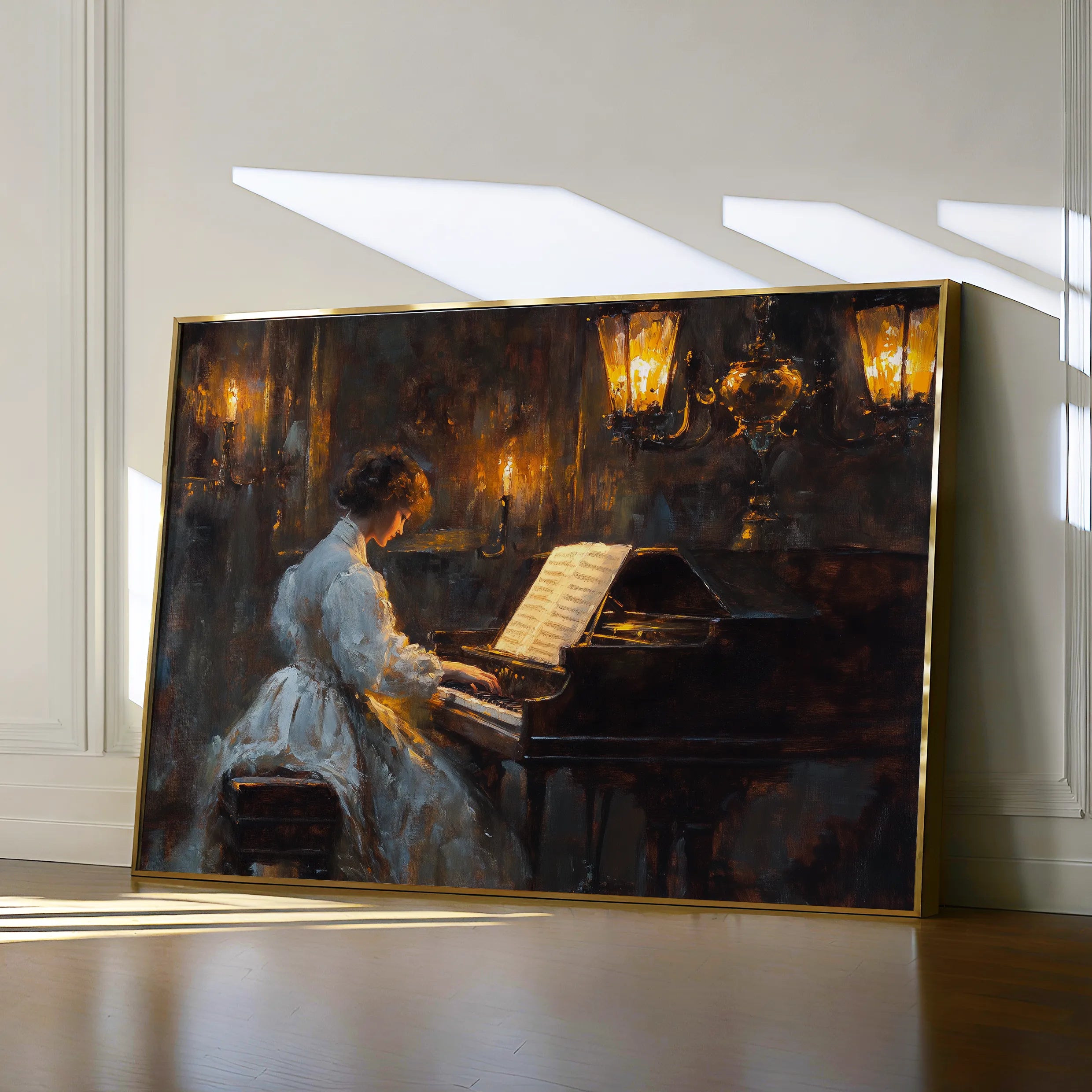 Classic 049 Canvas Art 18" x 24" / 45 x 60 cm / Black