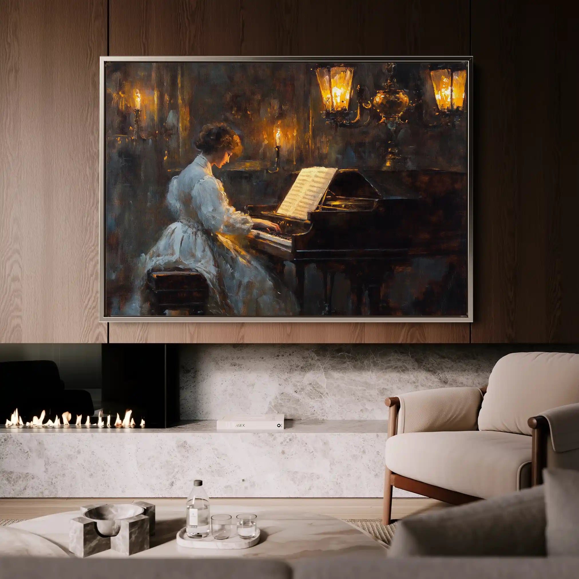 Classic 049 Canvas Art 18" x 24" / 45 x 60 cm / Black