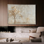 Floral 049 Canvas Art 18" x 24" / 45 x 60 cm / Black