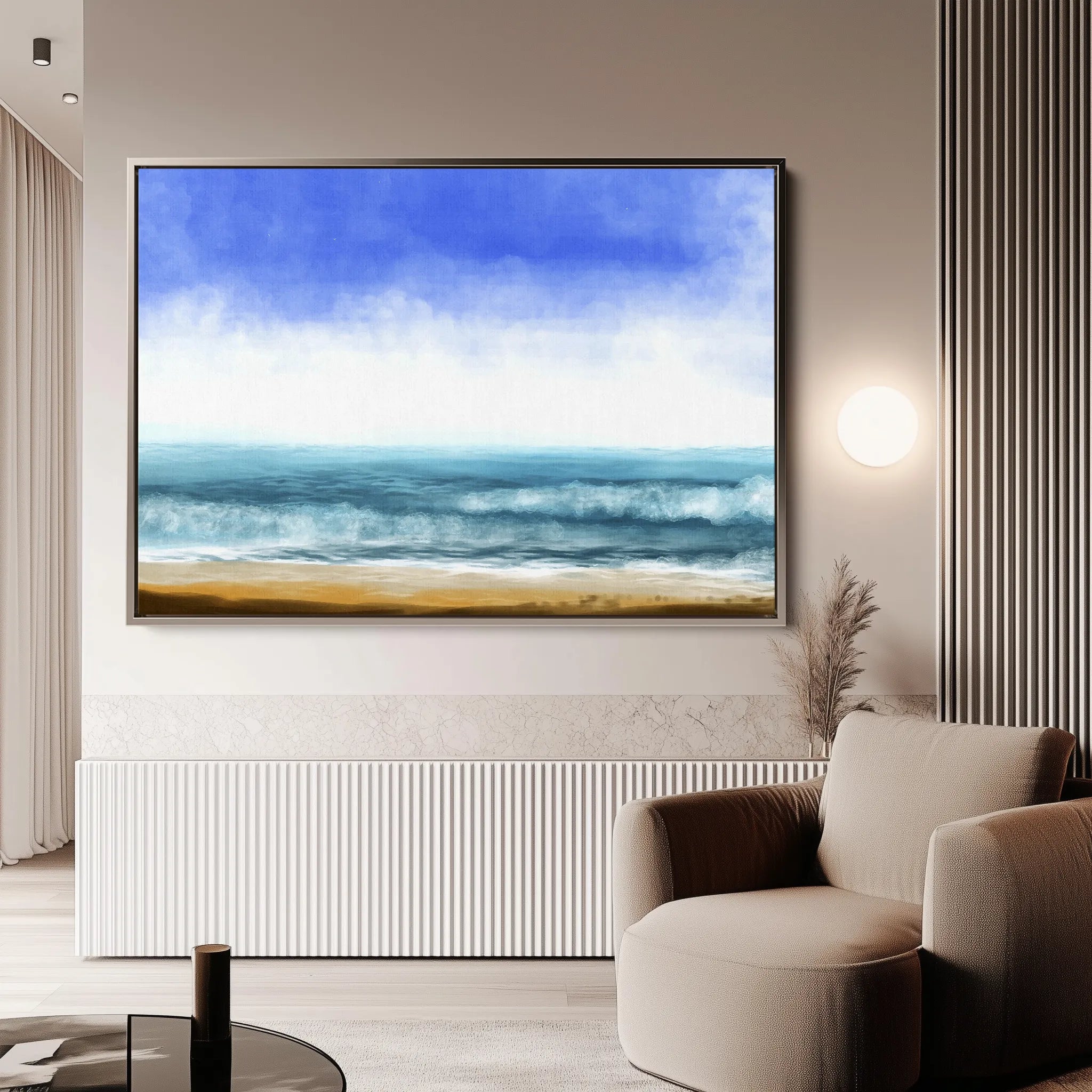 Landscape 049 Canvas Art 18" x 24" / 45 x 60 cm / Black