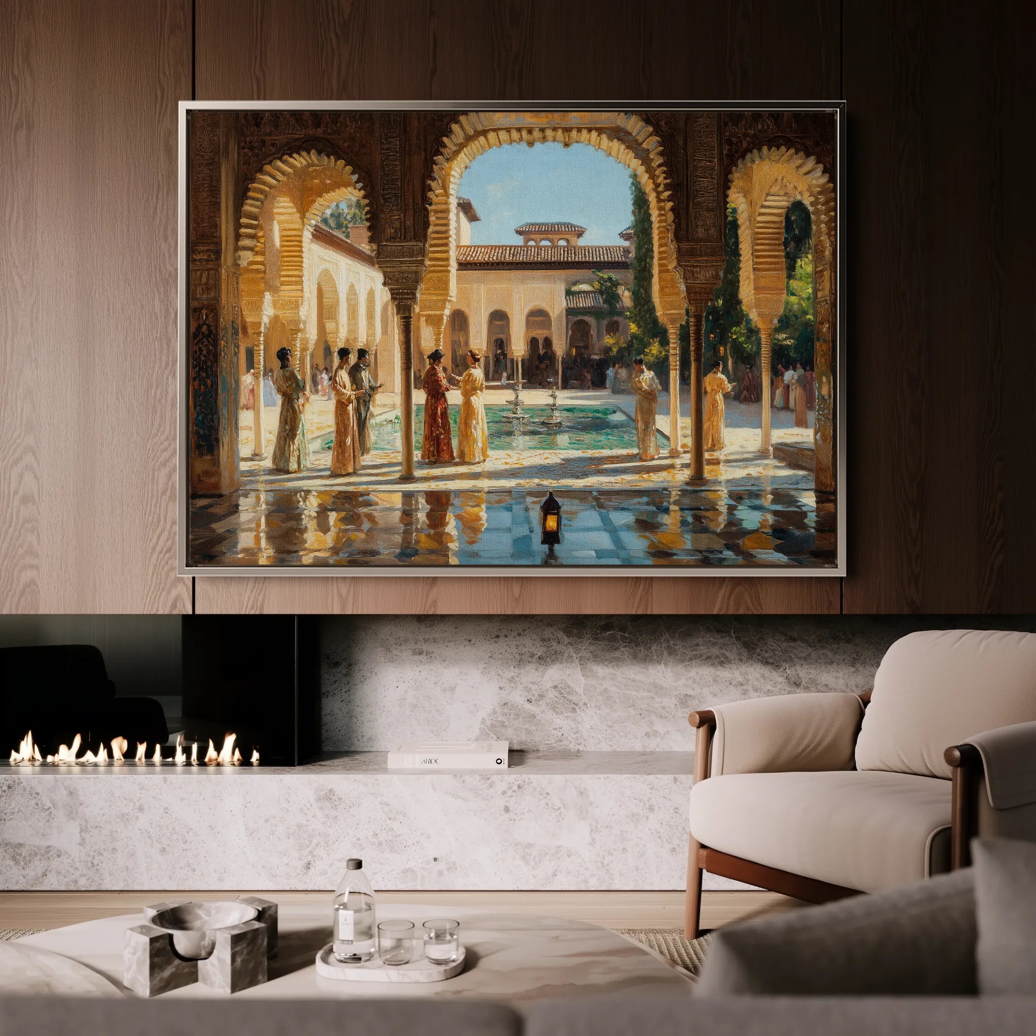 Orientalist 049 Canvas Art 18" x 24" / 45 x 60 cm / Black