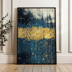 Abstract 050 Canvas Art 18" x 24" / 45 x 60 cm / Black