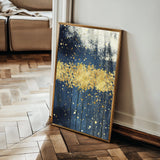 Abstract 050 Canvas Art 18" x 24" / 45 x 60 cm / Black