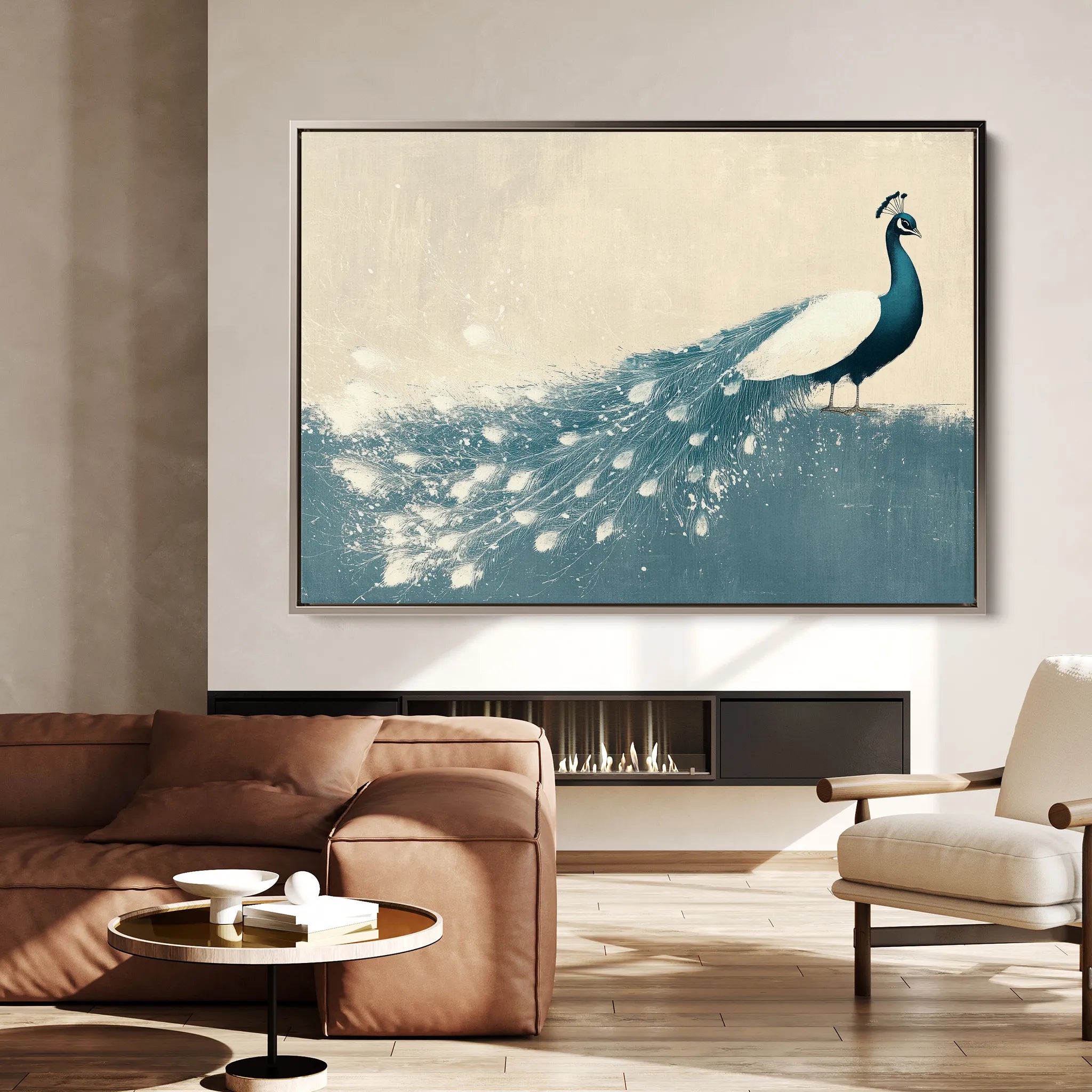 Animals 050 Canvas Art 18" x 24" / 45 x 60 cm / Black