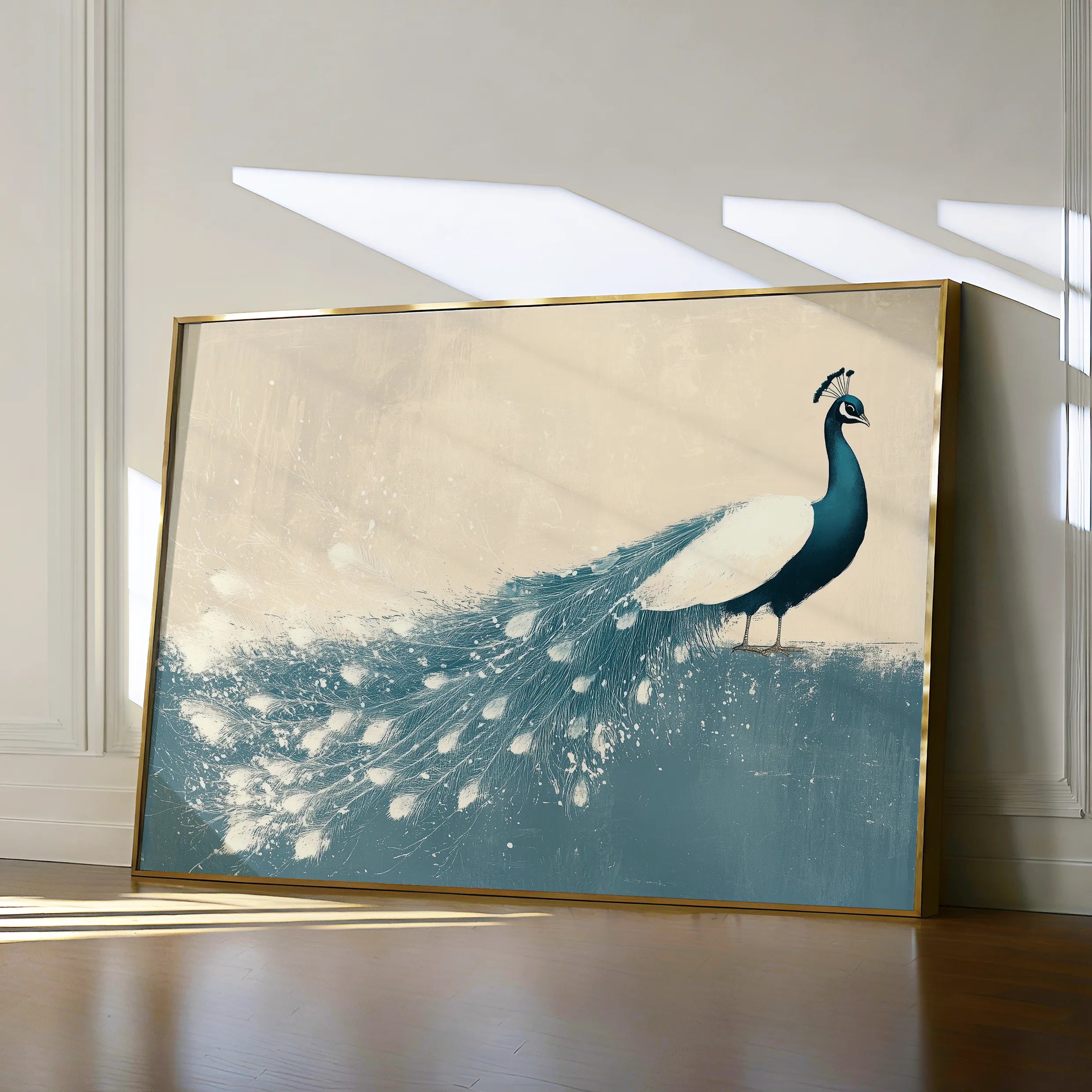 Animals 050 Canvas Art 18" x 24" / 45 x 60 cm / Black