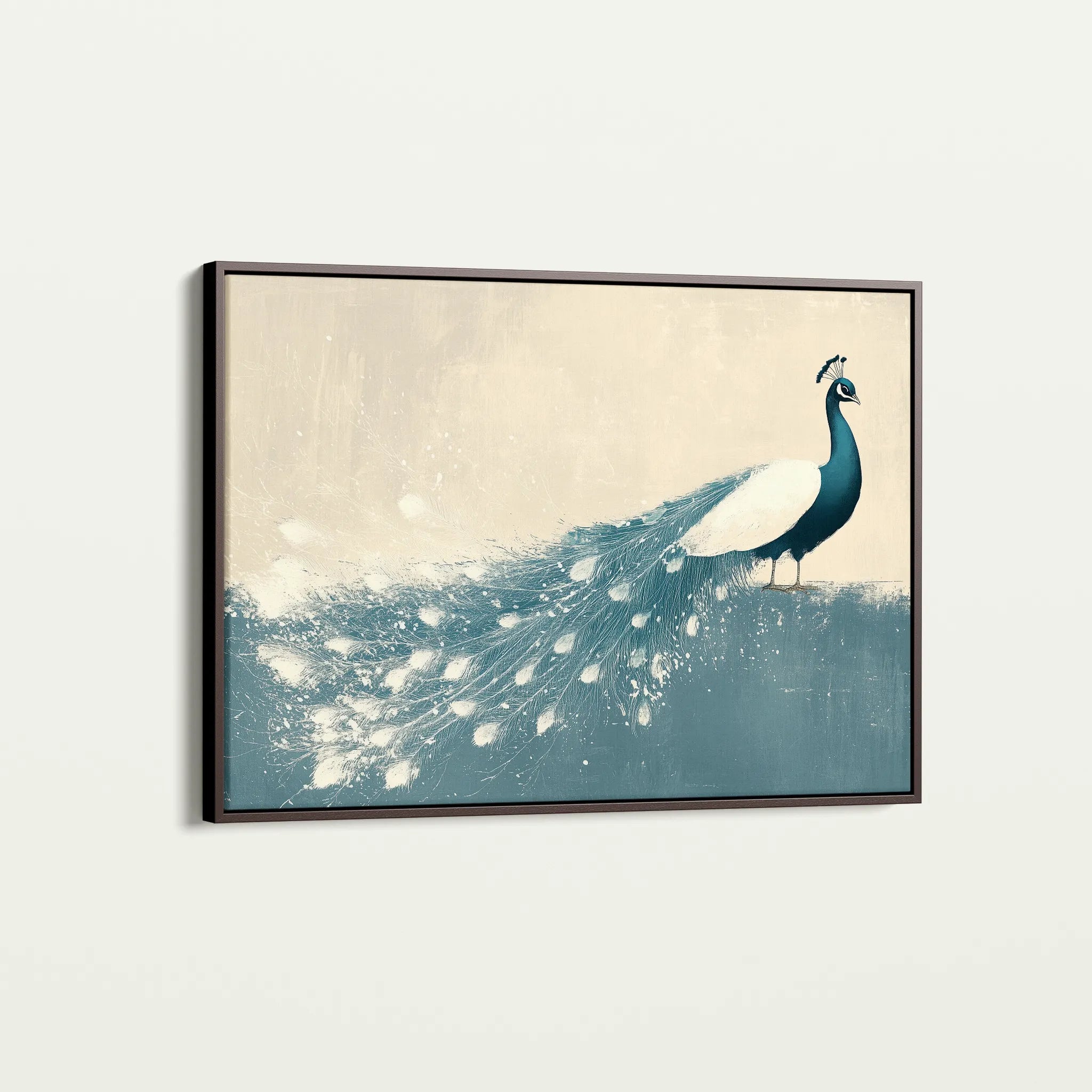 Animals 050 Canvas Art 18" x 24" / 45 x 60 cm / Black
