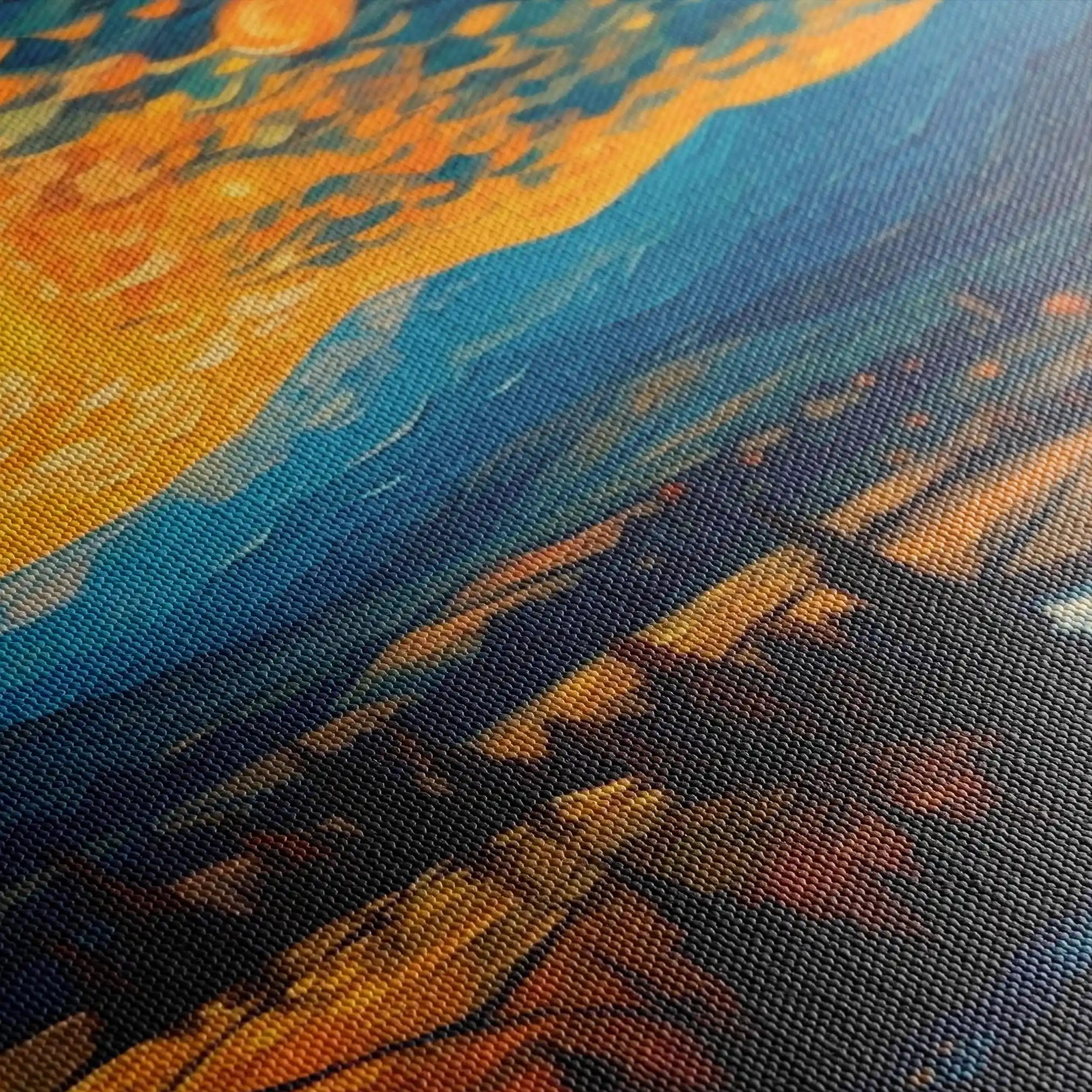 Landscape 050 Canvas Art 60 x 40 cm / Black