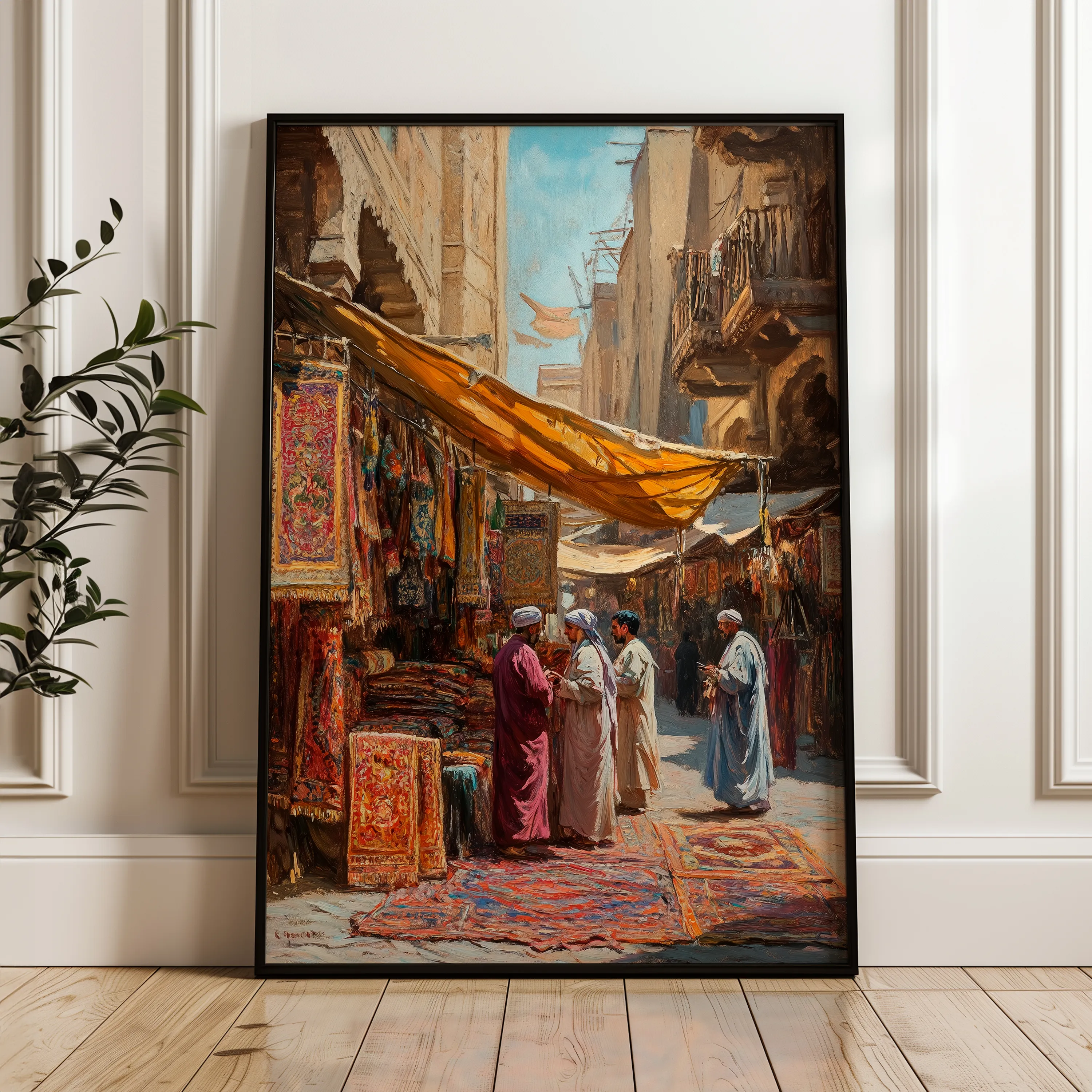 Orientalist 050 Canvas Art 18" x 24" / 45 x 60 cm / Black