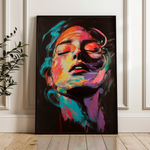 Portrait 050 Canvas Art 18" x 24" / 45 x 60 cm / Black
