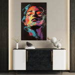 Portrait 050 Canvas Art 60 x 40 cm / Black