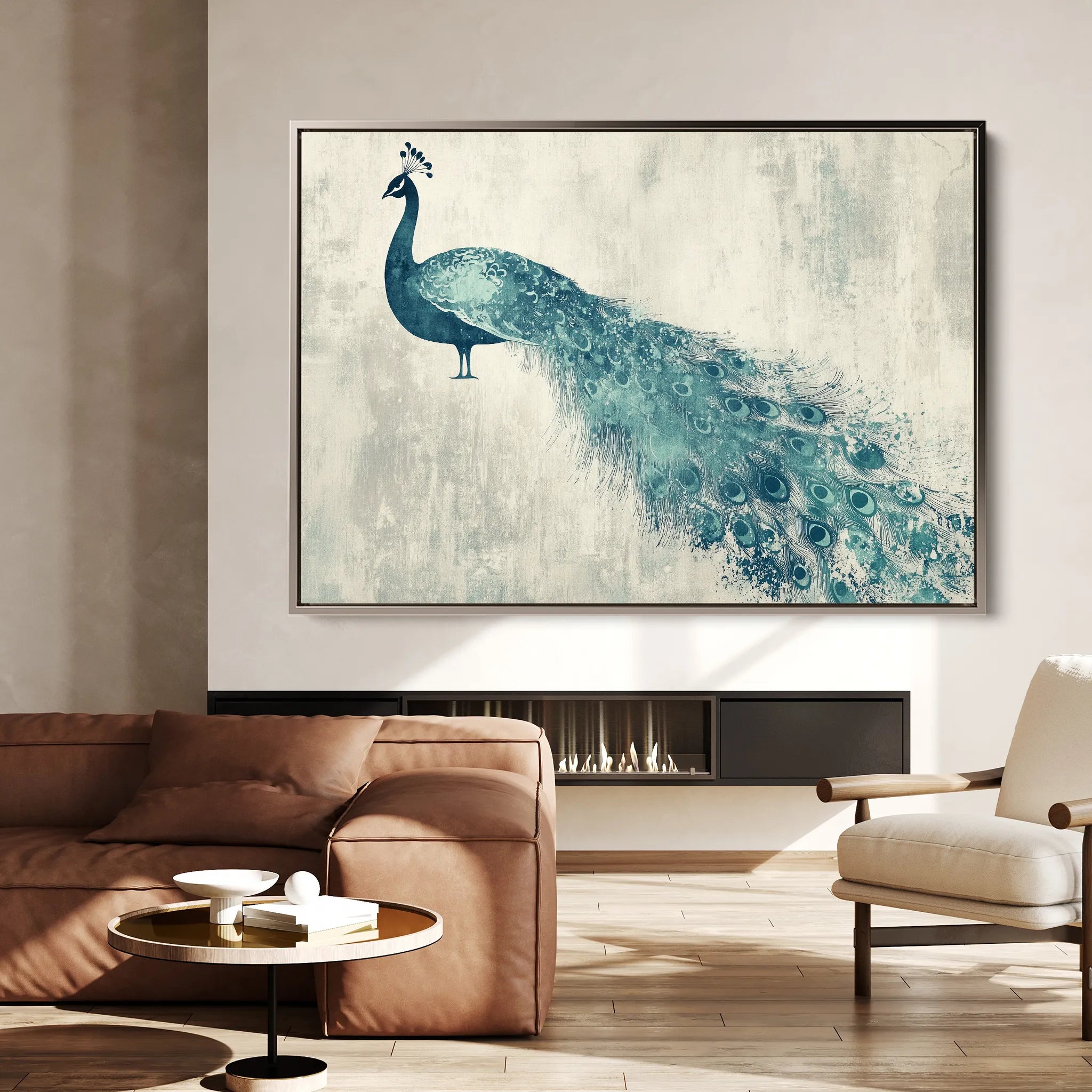 Animals 051 Canvas Art 18" x 24" / 45 x 60 cm / Black