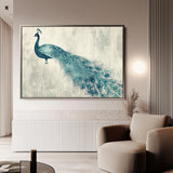 Animals 051 Canvas Art 18" x 24" / 45 x 60 cm / Black