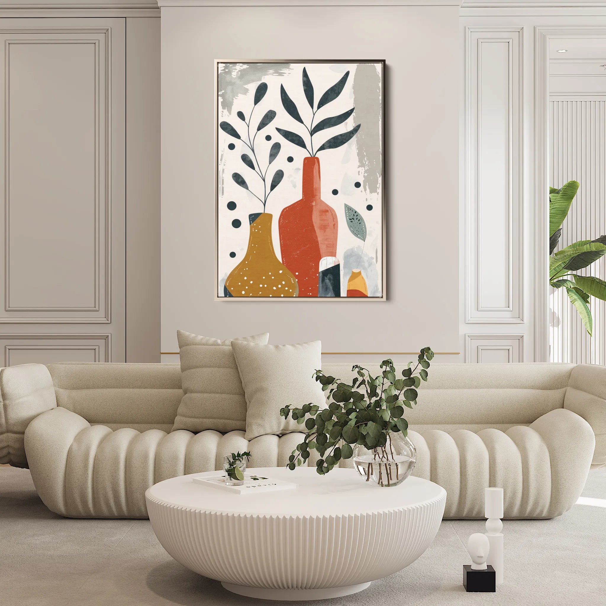 Boho 051 Canvas Art 18" x 24" / 45 x 60 cm / Black