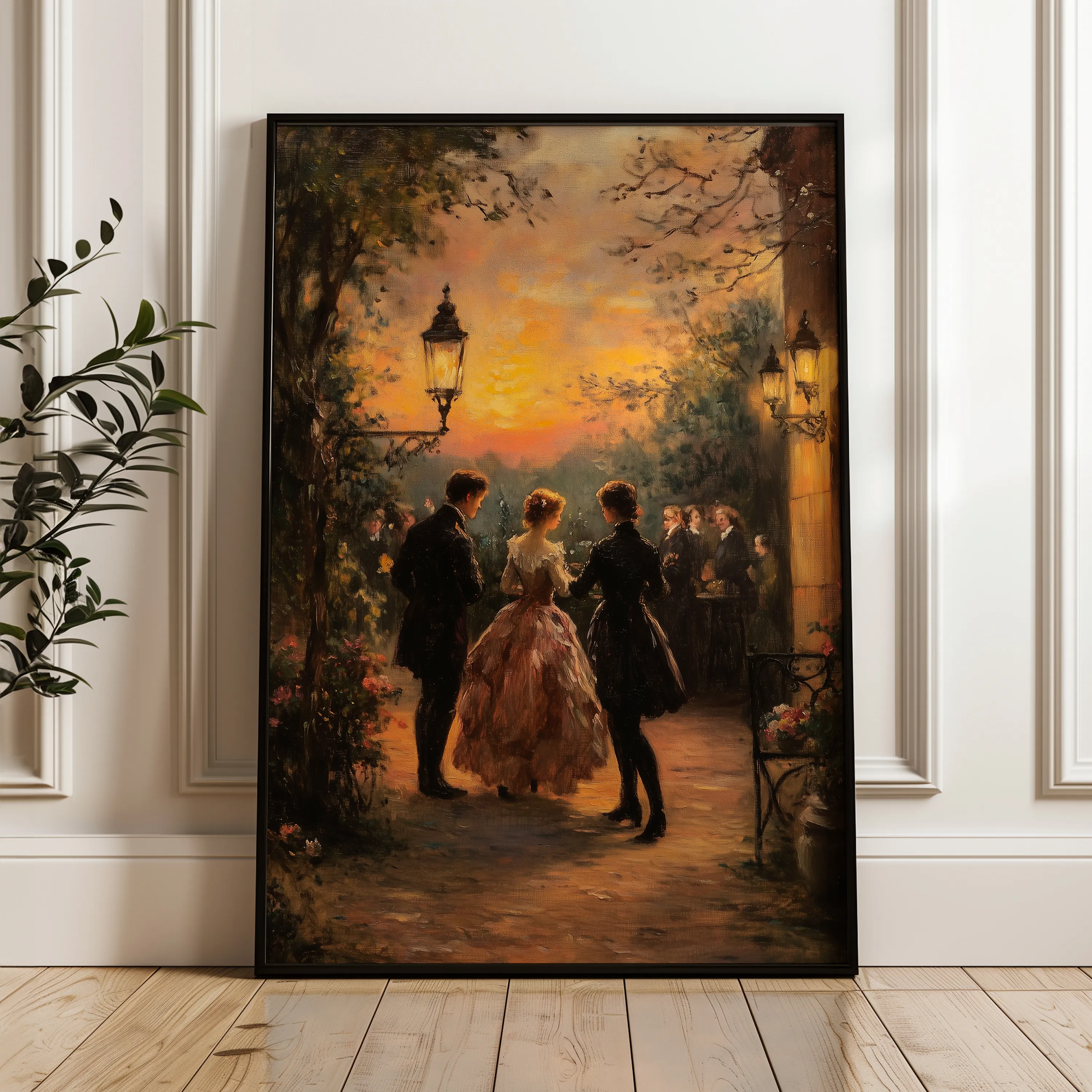 Classic 051 Canvas Art 18" x 24" / 45 x 60 cm / Black
