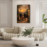 Classic 051 Canvas Art 18" x 24" / 45 x 60 cm / Black