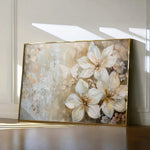 Floral 051 Canvas Art 18" x 24" / 45 x 60 cm / Black