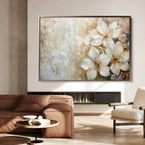 Floral 051 Canvas Art 18" x 24" / 45 x 60 cm / Black