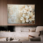 Floral 051 Canvas Art 60 x 40 cm / Black