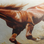 Horses 051 Canvas Art 18" x 24" / 45 x 60 cm / Black