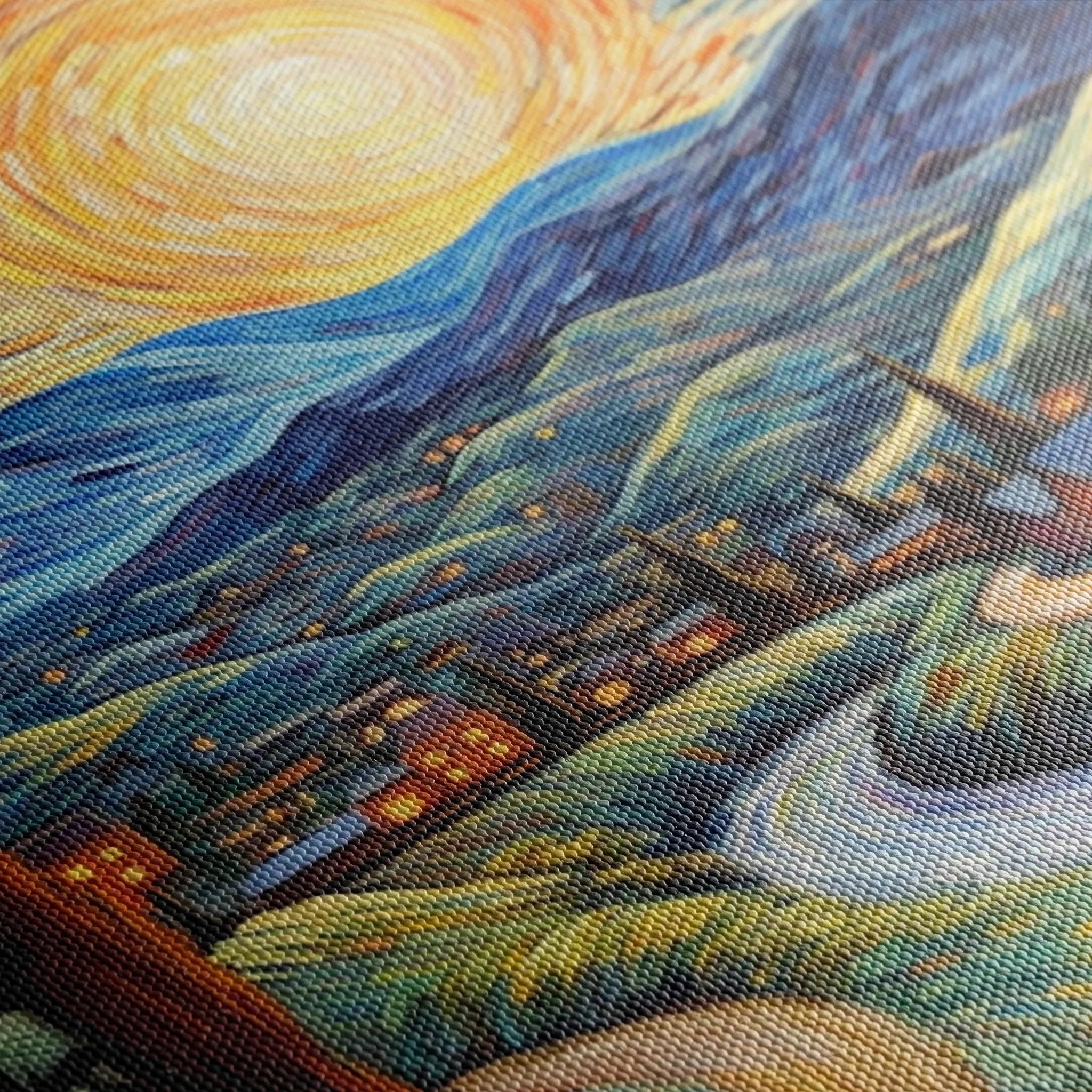 Landscape 051 Canvas Art 18" x 24" / 45 x 60 cm / Black