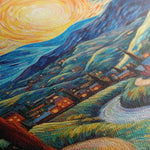 Landscape 051 Canvas Art 60 x 40 cm / Black