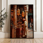 Orientalist 051 Canvas Art 18" x 24" / 45 x 60 cm / Black