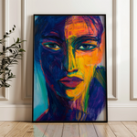 Portrait 051 Canvas Art 18" x 24" / 45 x 60 cm / Black