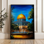 Palestine 051 Canvas Art 60 x 40 cm / Black