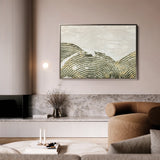 Abstract 052 Canvas Art 18" x 24" / 45 x 60 cm / Black