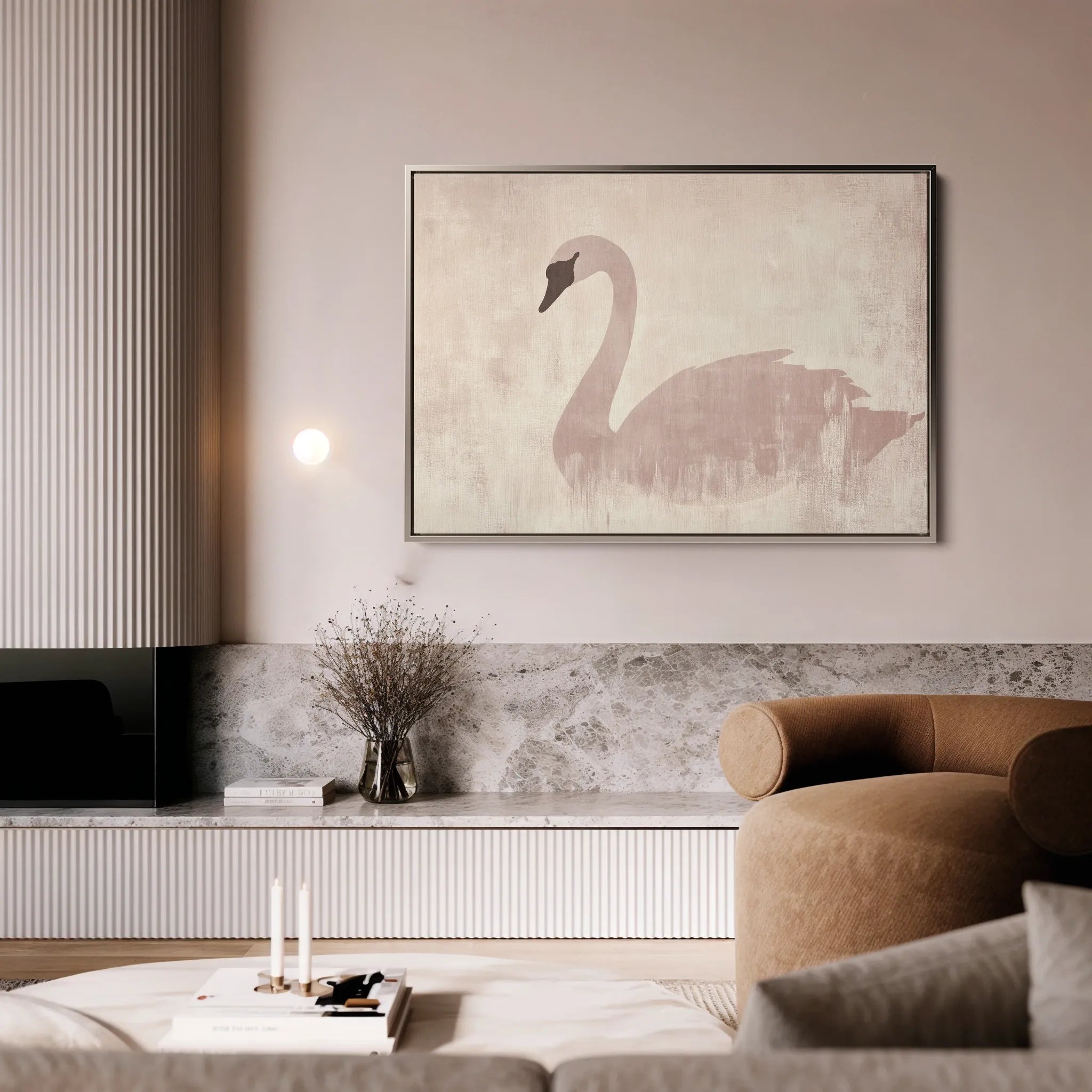 Animals 052 Canvas Art 18" x 24" / 45 x 60 cm / Black