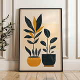 Boho 052 Canvas Art 18" x 24" / 45 x 60 cm / Black