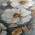Floral 052 Canvas Art 18" x 24" / 45 x 60 cm / Black