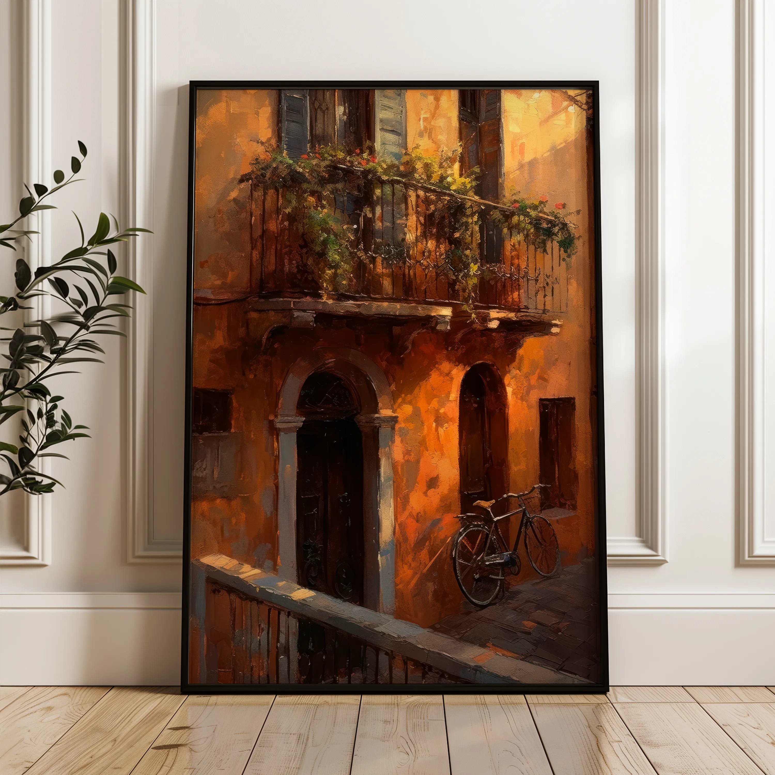 Landscape 052 Canvas Art 18" x 24" / 45 x 60 cm / Black