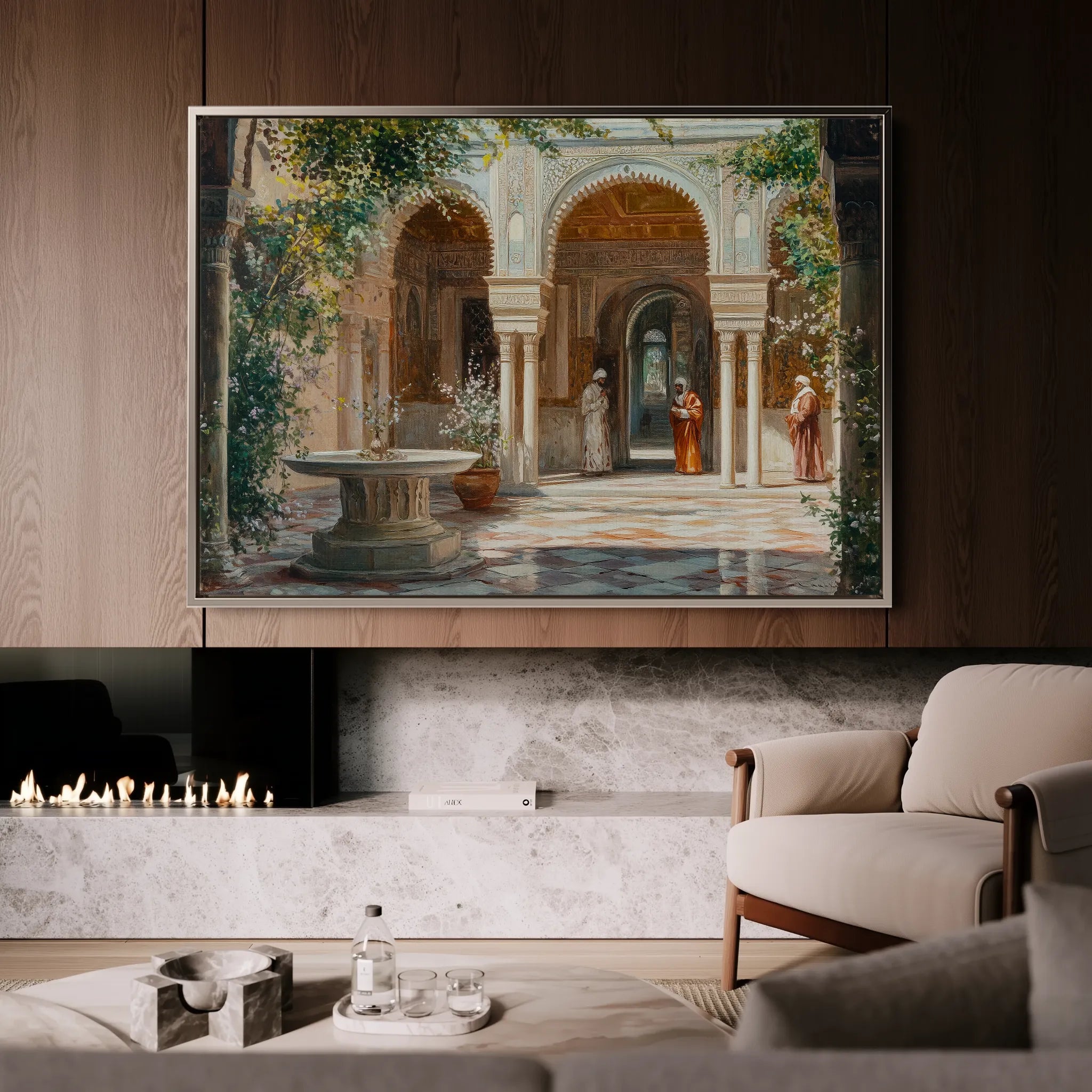 Orientalist 052 Canvas Art 18" x 24" / 45 x 60 cm / Black