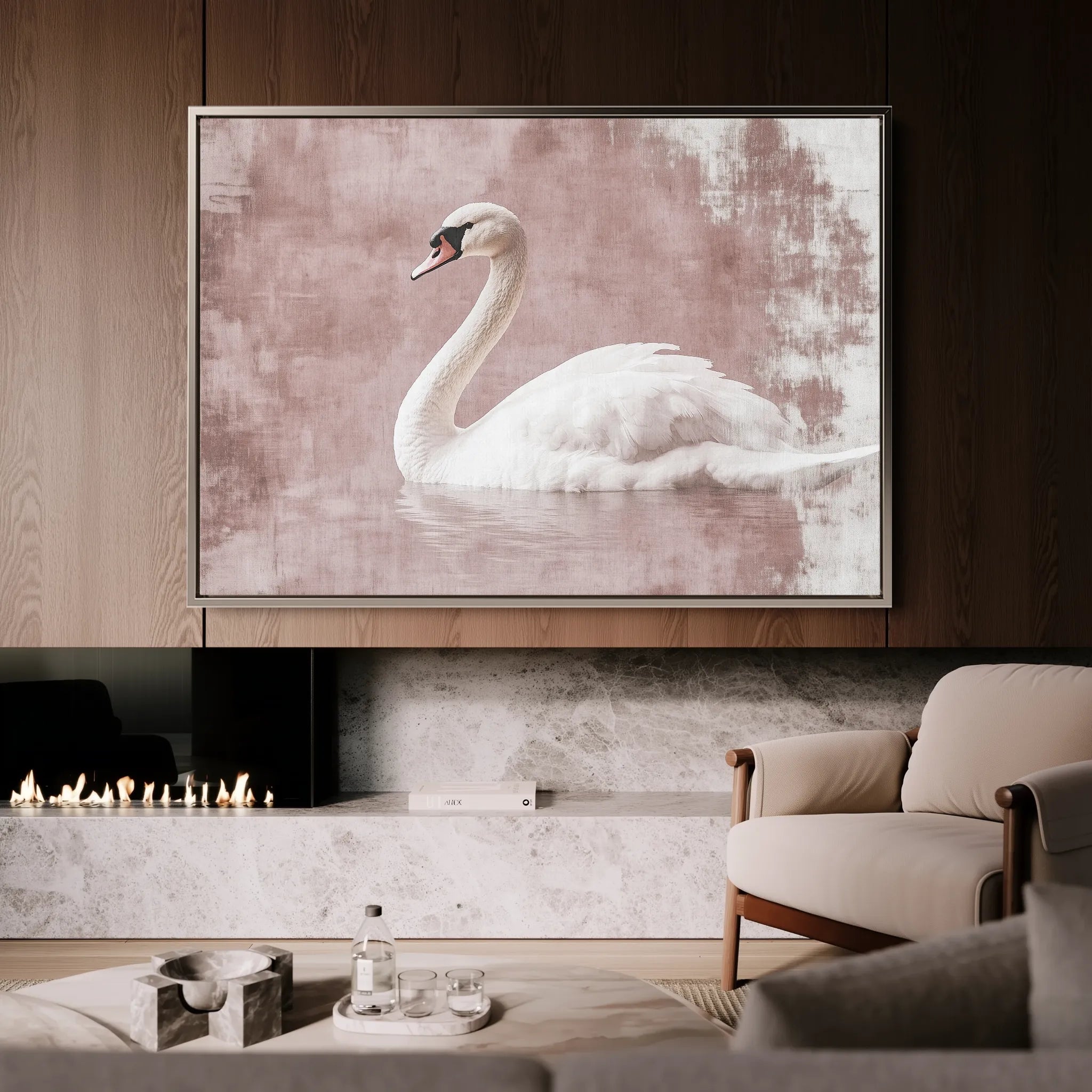 Animals 053 Canvas Art 18" x 24" / 45 x 60 cm / Black